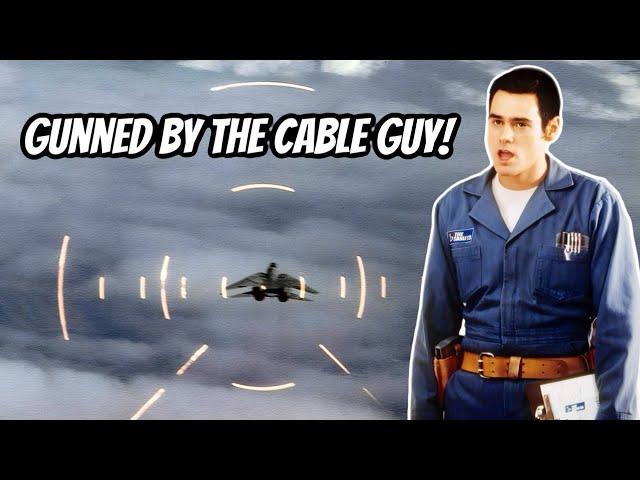 Fighter Pilot Gets Gunned by His Cable Guy
