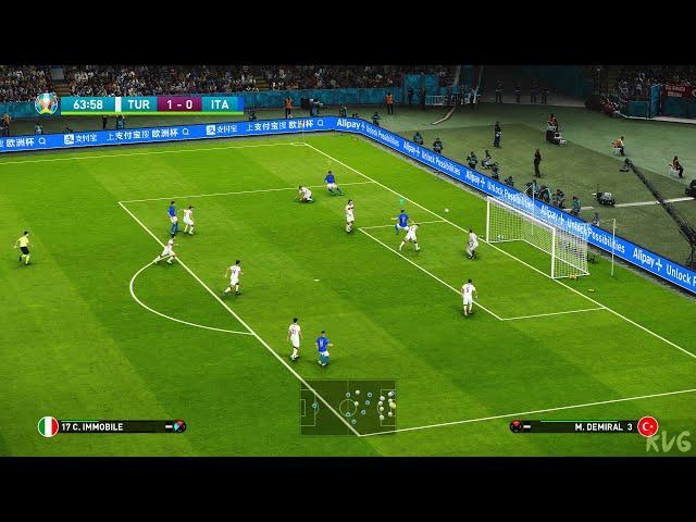 eFootball PES 2021 - Turkey vs Italy - UEFA EURO 2020 Gameplay (PS5 UHD) [4K60FPS]