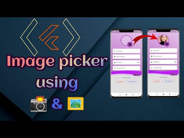 #5 Flutter&Firebase image picker using camera and gallery, with cool design