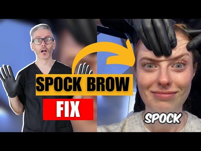 How To Fix Spock Brow For Botox Patients & Avoid it happening in the future.