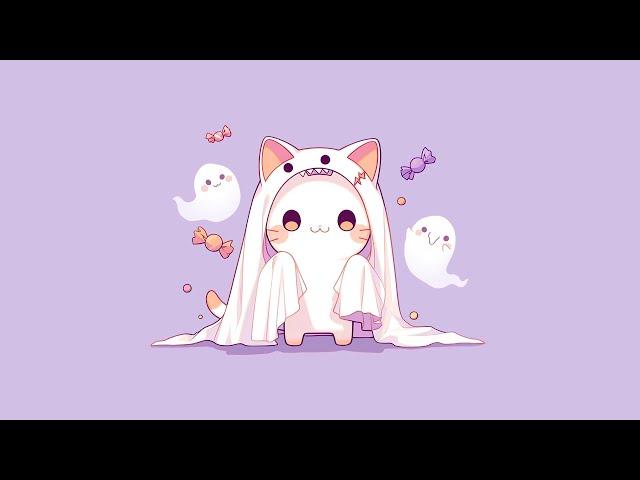 ＣＵＴＥ ＧＨＯＳＴ ＭＥＯＷ  Lofi cat [Chill Music ~ Lofi Beats To Chill / Relax To]