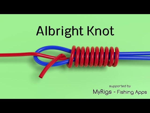 Albright Knot - Line to Line Fishing Knot Animated