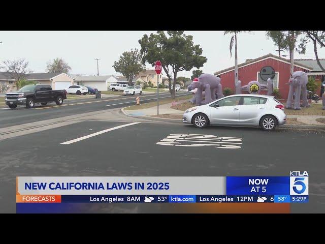 New laws going into effect in California in 2025