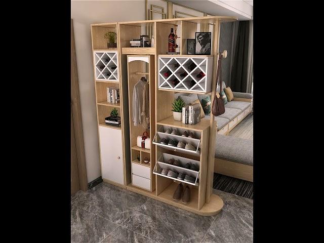 Home House Living Room Kitchen Wall Cabinet Partition Rack Storage Table Frame Desk Shelf HK1-1401