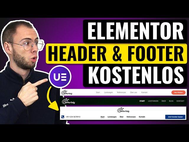 Kostenlos Elementor Header & Footer erstellen (2024) – Ultimate Addons for Elementor Plugin