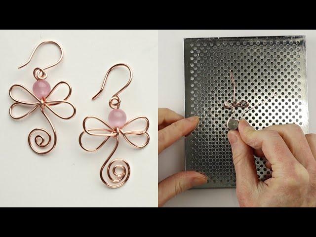 Dragonfly Earrings Tutorial Artistic Wire Deluxe Jig Kit