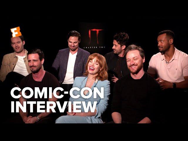 The Cast of IT Chapter Two Bonded Over Karaoke | Comic-Con Interview | Fandango