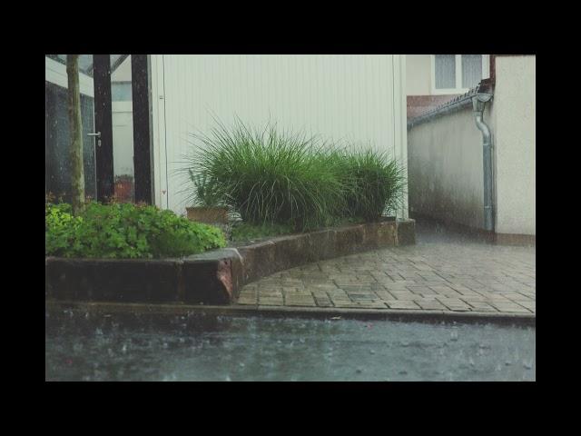 Relaxing Suburban Rain Sounds (10 Hours Sleep Video)