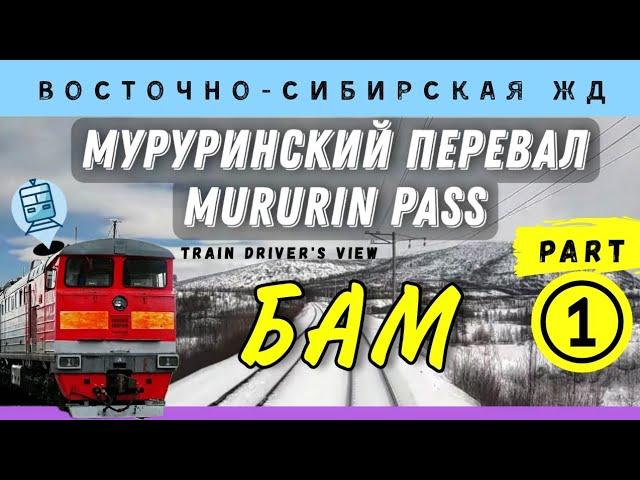  Mururin. We're going up the hill. Highest point of Russian railways #cabride #railway #train