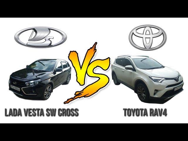 Гонки на 402м.! Заезд 2-ой: Лада Веста SW Cross 1.8 VS Toyota RAV4 2.2