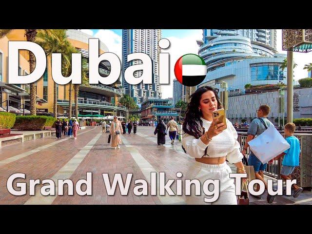 Dubai Grand Walking Tour of the City 4K 