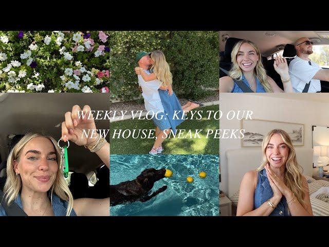 WEEKLY VLOG: KEYS TO OUR NEW HOUSE, SNEAK PEEKS, FAMILY SWIG RUN