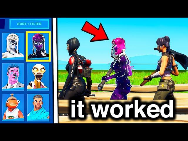 Using HACKED SKINS to Cheat in Fortnite Fashion Shows...