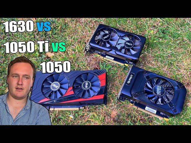 GTX 1630 Vs 1050 Ti Vs 1050 - Some Surprising Results!