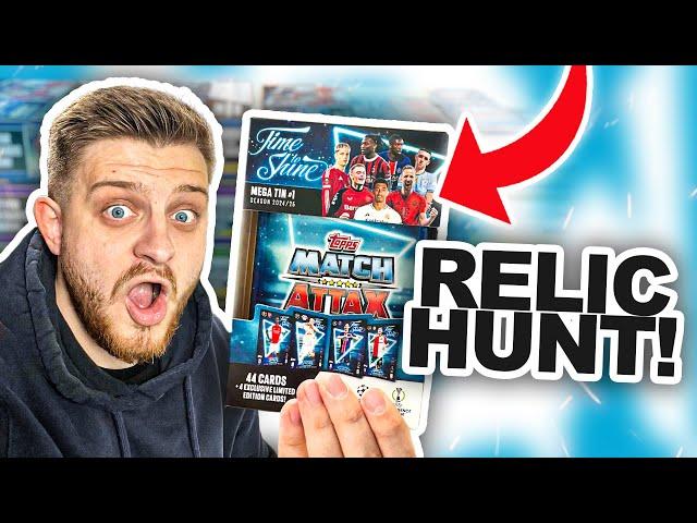 HUNTING for RELIC CARDS in MATCH ATTAX 2024/2025 MEGA TINS!