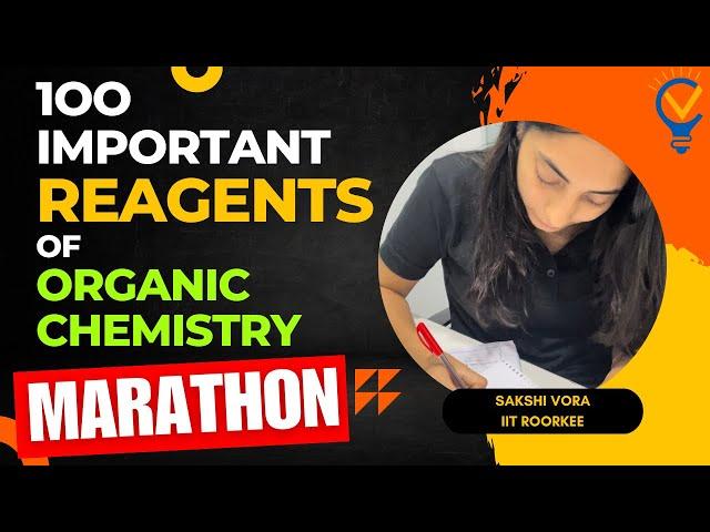 100 MOST IMPORTANT Reagents for ORGANIC CHEMISTRY MARATHON for JEE MAINS #jeemains #jee #jee2024