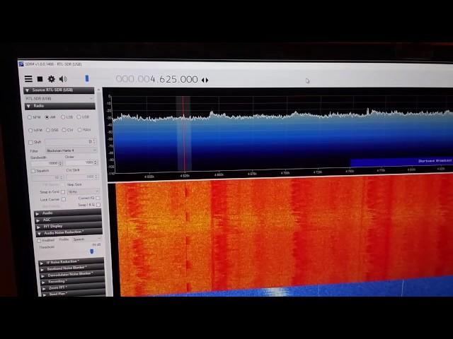 UVB-76 "Buzzer" receiving (RTL-SDR V.3 1PPM TCXO SMA Dongle HF receiver + custom HF ferrite antenna)