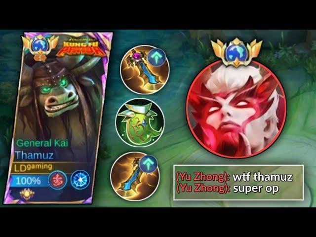 REASON WHY YU ZHONG USERS HATE MY THAMUZ | THAMUZ BEST BUILD TO DOMINATE STRONG META FIGHTERS | MLBB