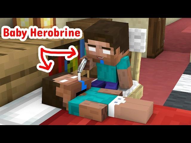 Good Baby Herobrine ,  Baby Herobrine Life - Minecraft Animation