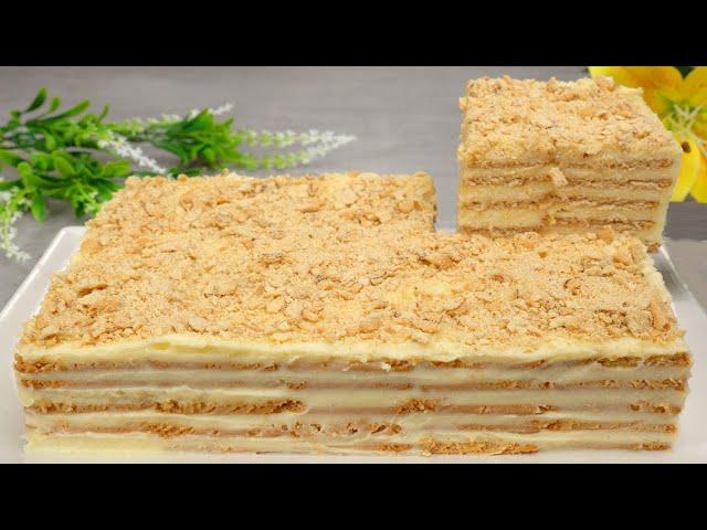 Cake in 5 minutes! You will make this cake every day. Simple and delicious ​Napoleon cake