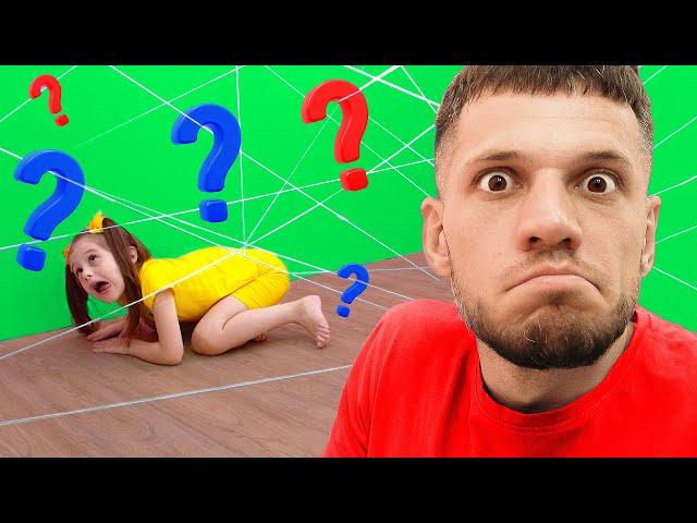 Eva play kids active games with Mom and Dad/ Compilation video