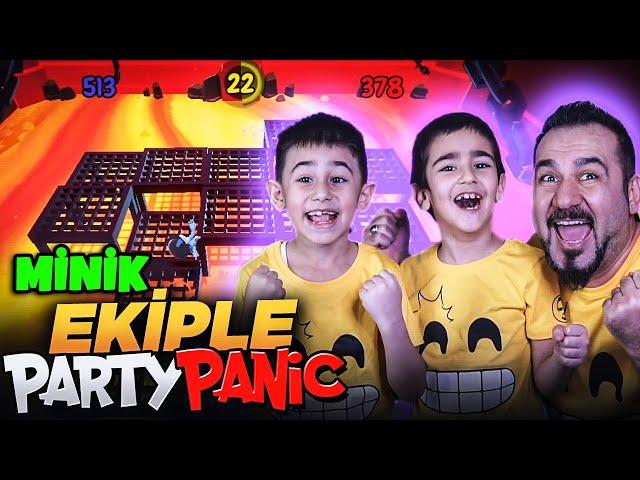 BEN NOOB ONLAR PRO! EĞLENCELİ MİNİ OYUNLAR VE ZORLU PARKURLAR! | 3 KİŞİ PARTY PANIC OYNUYORUZ!