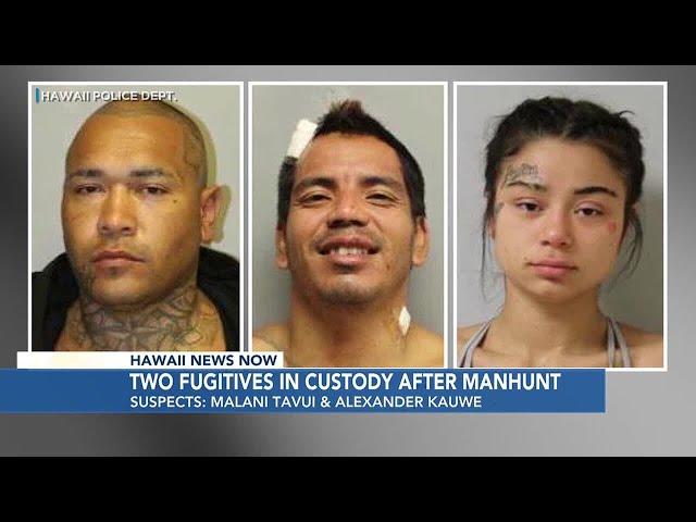 Fugitives caught on Hawaii Island, charges filed after months-long manhunt