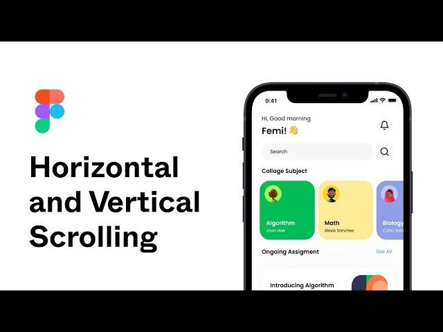 Horizontal and Vertical Scroll in Figma | Scrolling in Figma explained.