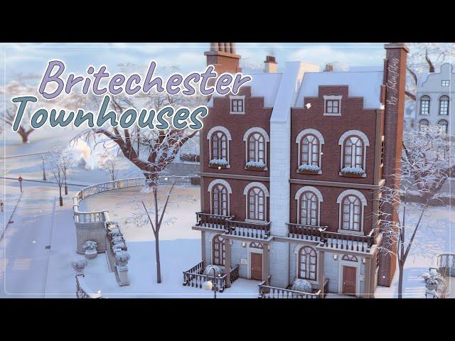 Таунхаусы в Бритчестере│Строительство│Britechester Townhouses│SpeedBuild│NO CC [The Sims 4]