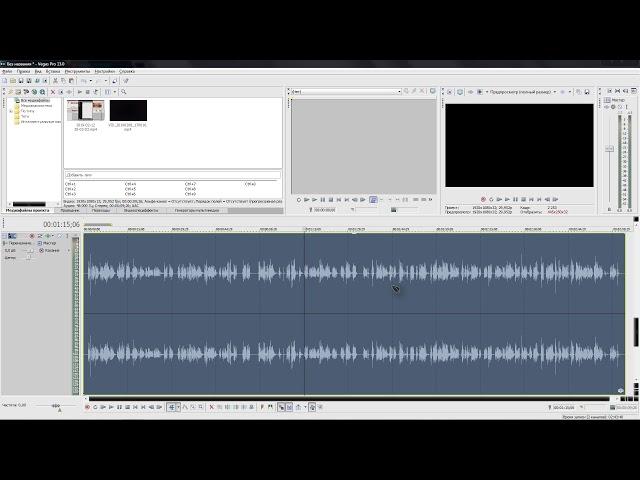 Sony Vegas Pro как визуально увеличить аудио-дорожку, увеличить дорожку