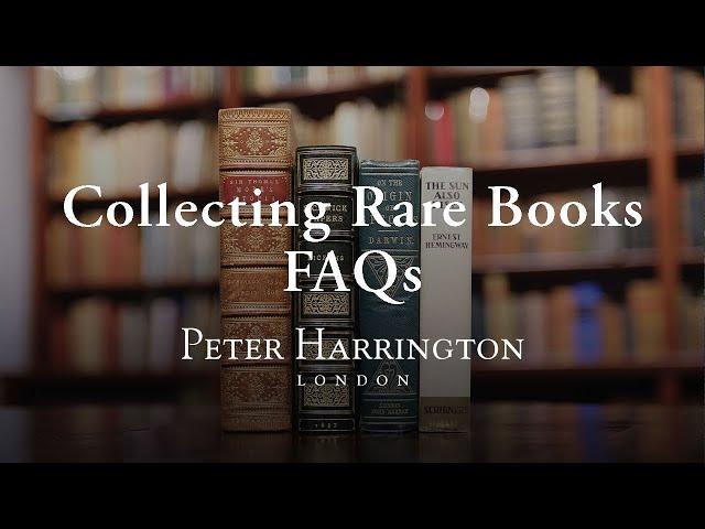 Collecting Rare Books FAQs