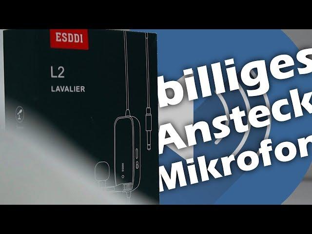 bestes billiges Ansteck Mikrofon für YouTube / Lavalier Mikrofon für Anfänger | deutsch