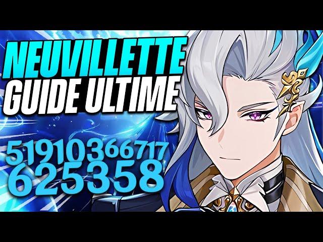 NEUVILLETTE, L'EMPEREUR HYDRO ! Guide et Meilleur Build F2P, Combos, Showcase Team et SOLO - Genshin