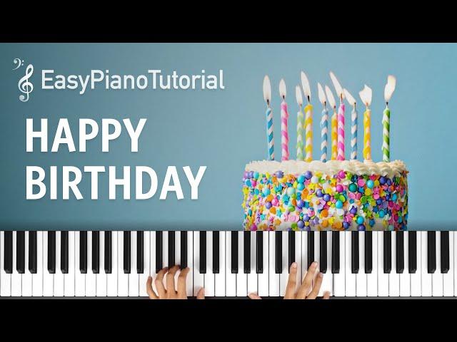 Happy Birthday - Piano Tutorial + Free Sheet Music