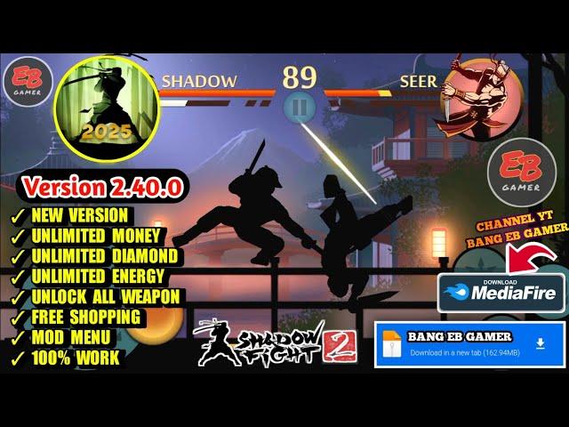 Update!! Shadow Fight 2 Mod Menu V2.40.0 Latest Version 2024 - Unlimited Energy & Money | Max Level