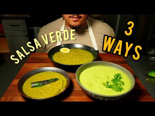 I made Salsa Verde 3 Ways!