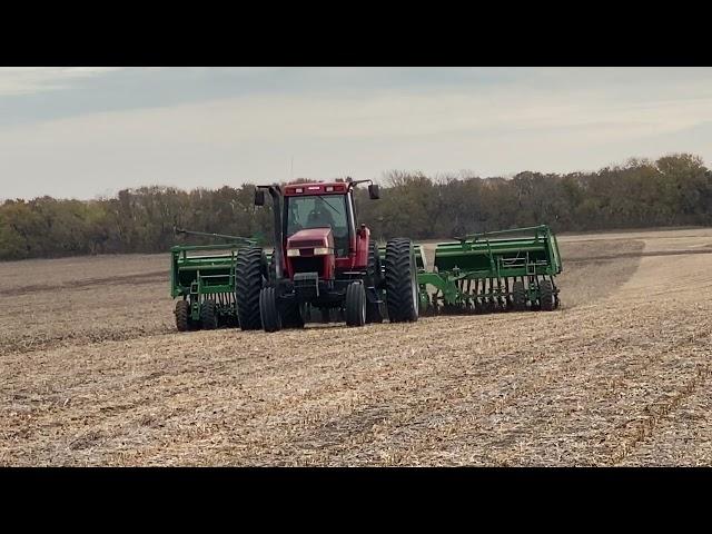 Sowing wheat at Stroda Farms near Hope, Kansas, in 2022