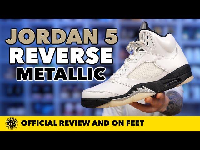 Air Jordan 5 'Black White (Reverse Metallic)' In Depth Review and On Feet!