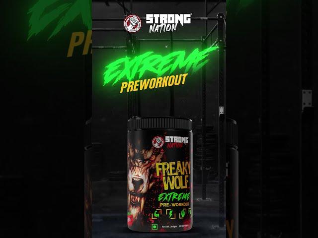 Bring out the wolf within you while working out with our extreme pre-workout 