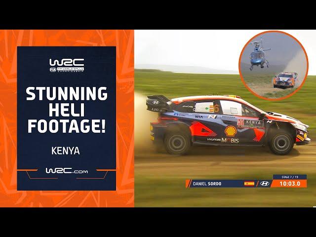 Stunning Heli Footage! | WRC Safari Rally Kenya 2023