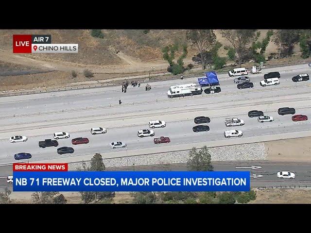Police shooting shuts down NB 71 Freeway in Chino Hills