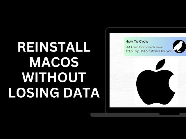 How To Reinstall macOS Without Losing Data