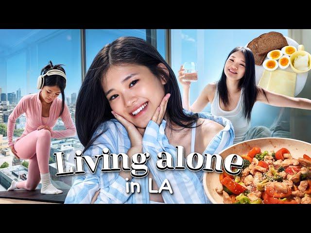 Living ALONE: being an introvert in a social city like LA, stuck at home, building dream body