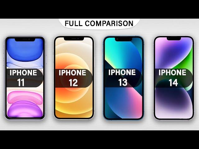 iPhone 11 Vs iPhone 12 Vs iPhone 13 Vs iPhone 14 Specs Review in 2024