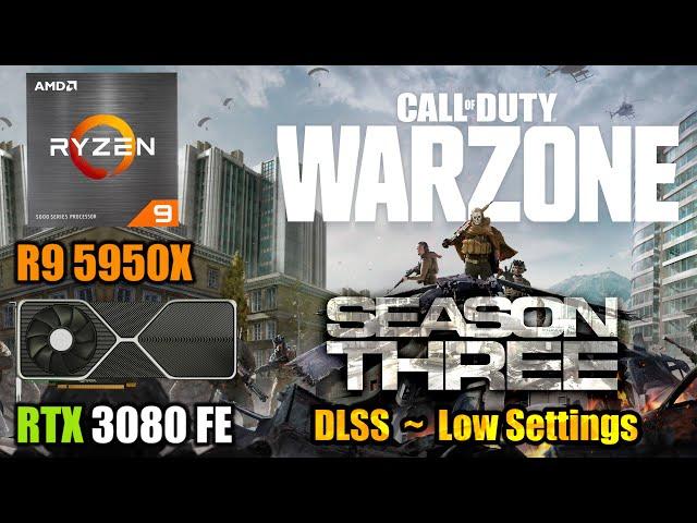 Call of Duty: Warzone - RTX 3080 + R9 5950X - 1080p, 1440p & 4K - Low Settings & DLSS - Season 3