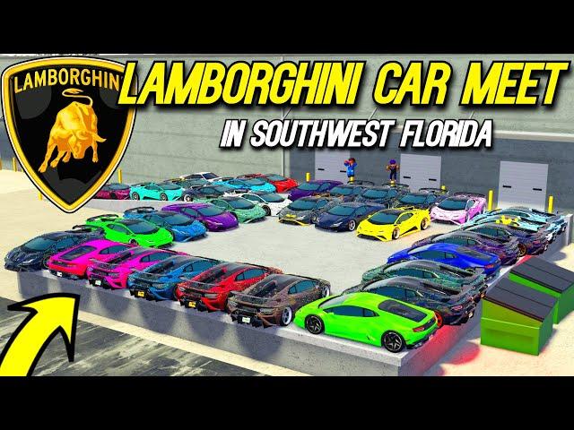 The BIGGEST NEW LAMBORGHINI CAR MEET in Southwest Florida!