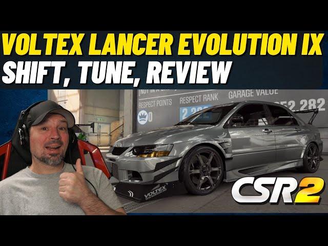 CSR2 Voltex lancer Evolution IX | Shift, Tune and Review