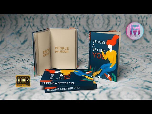 Realistic Book Mockup Promo Video | Emotion Graphics | 2024