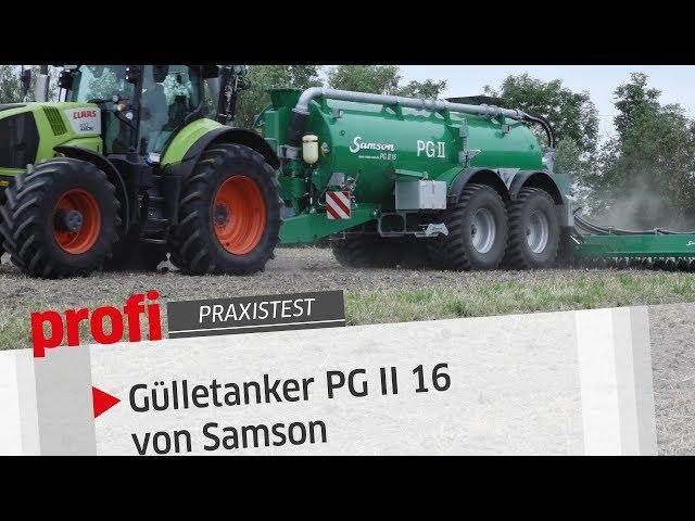 Dänische Druckbetankung: Samson Gülletanker PG II 16 | profi #Praxistest