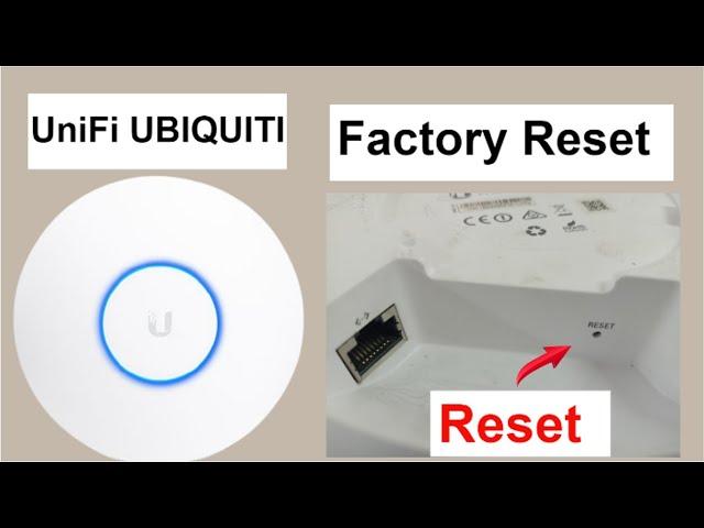 unifi ubiquiti factory reset simple method